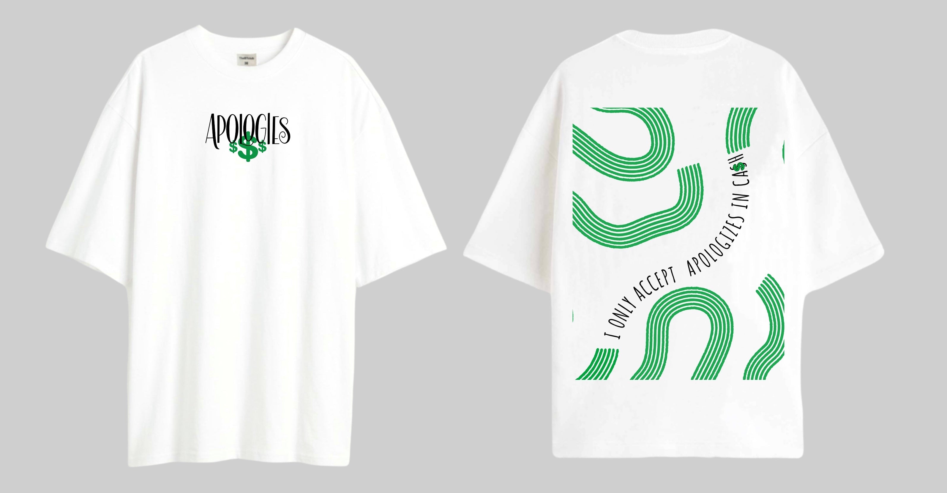 Cash apologies - Oversized T-shirt