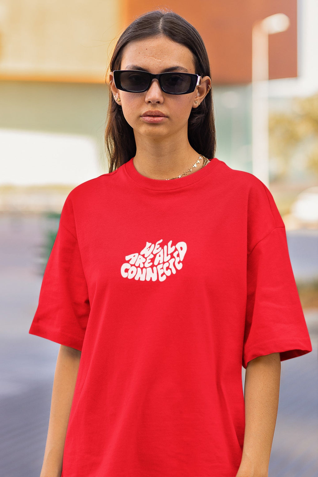 All connected   - Oversized T-shirt