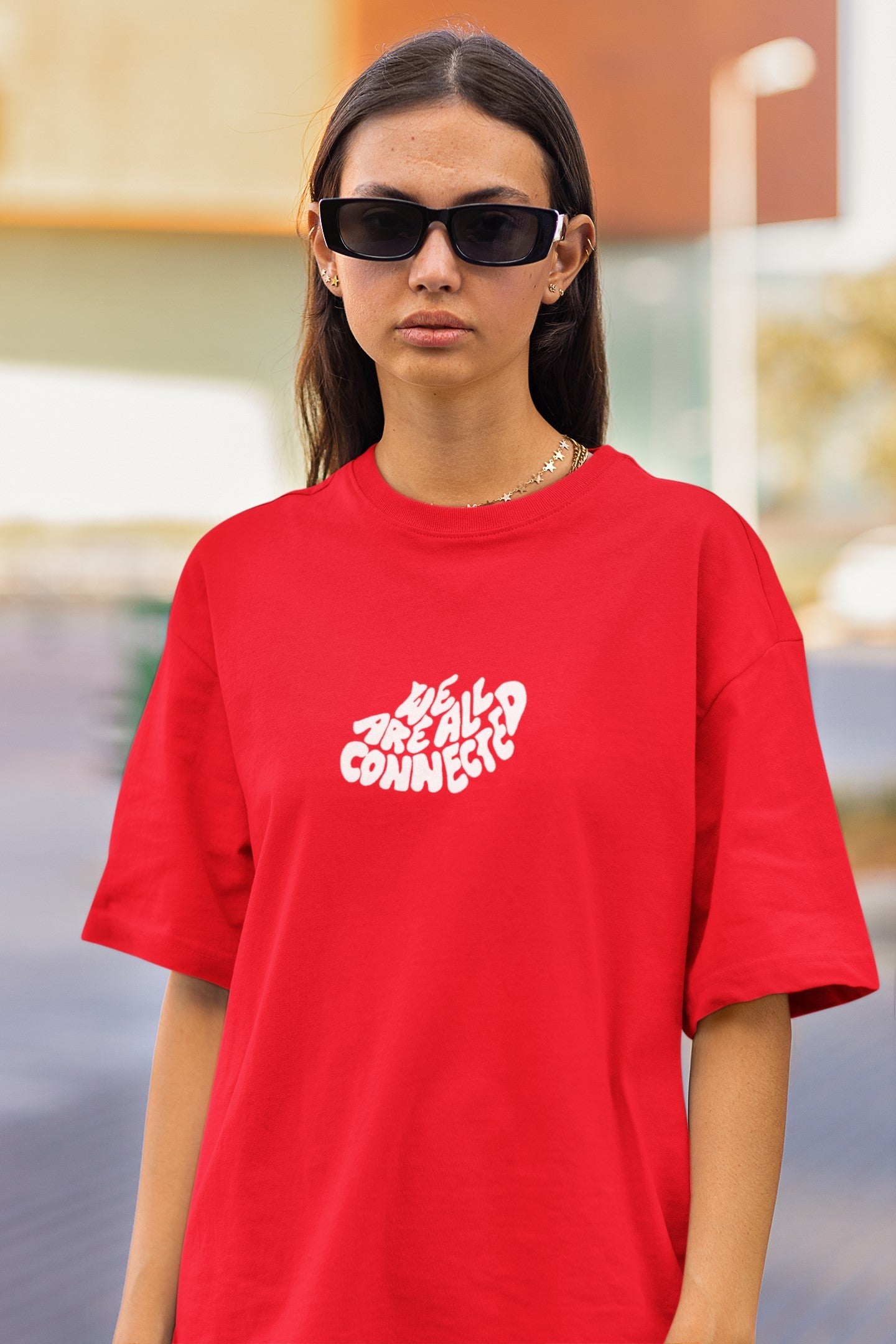 All connected   - Oversized T-shirt