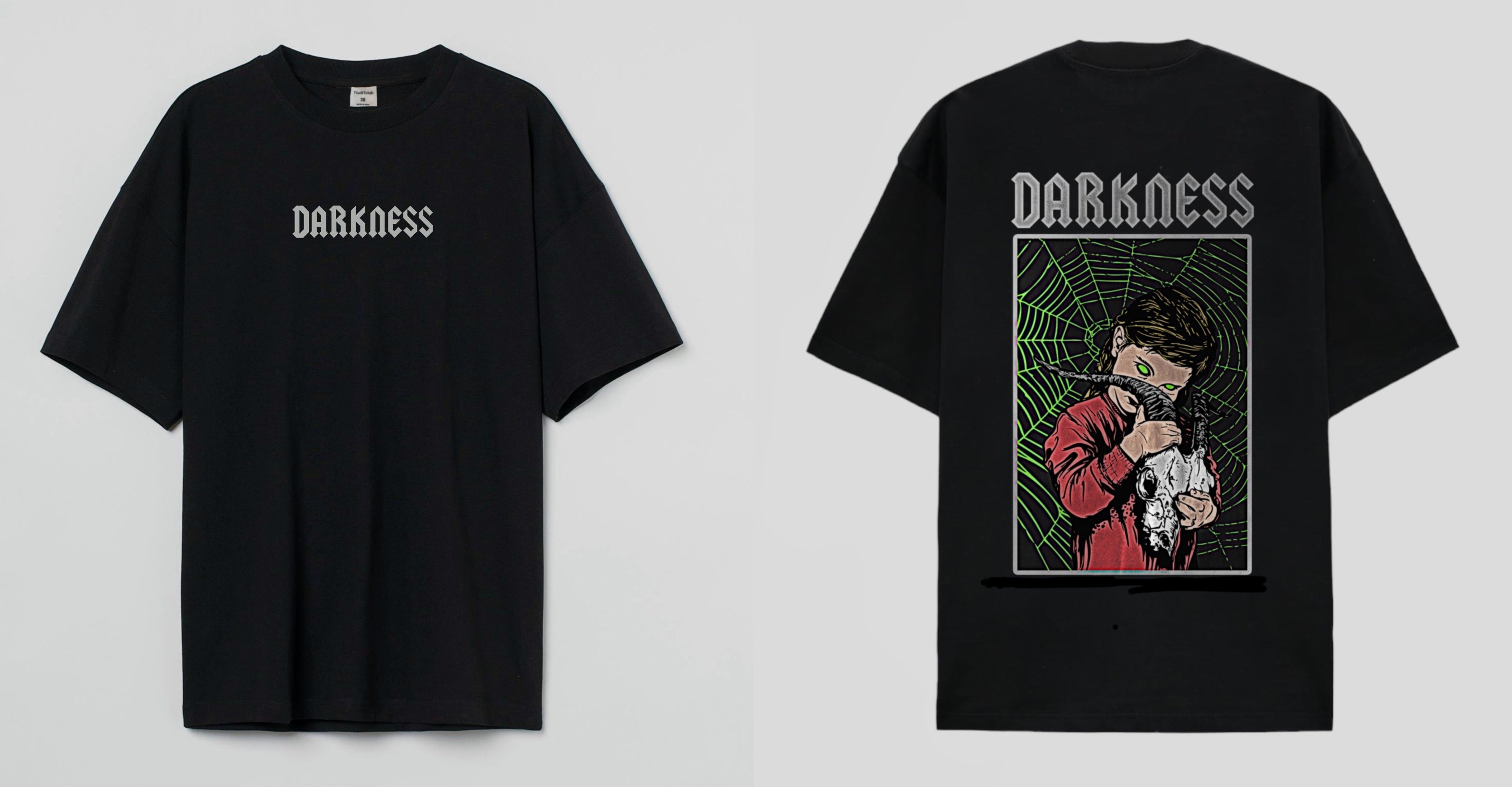 DARKNESS  -Oversized T-shirt