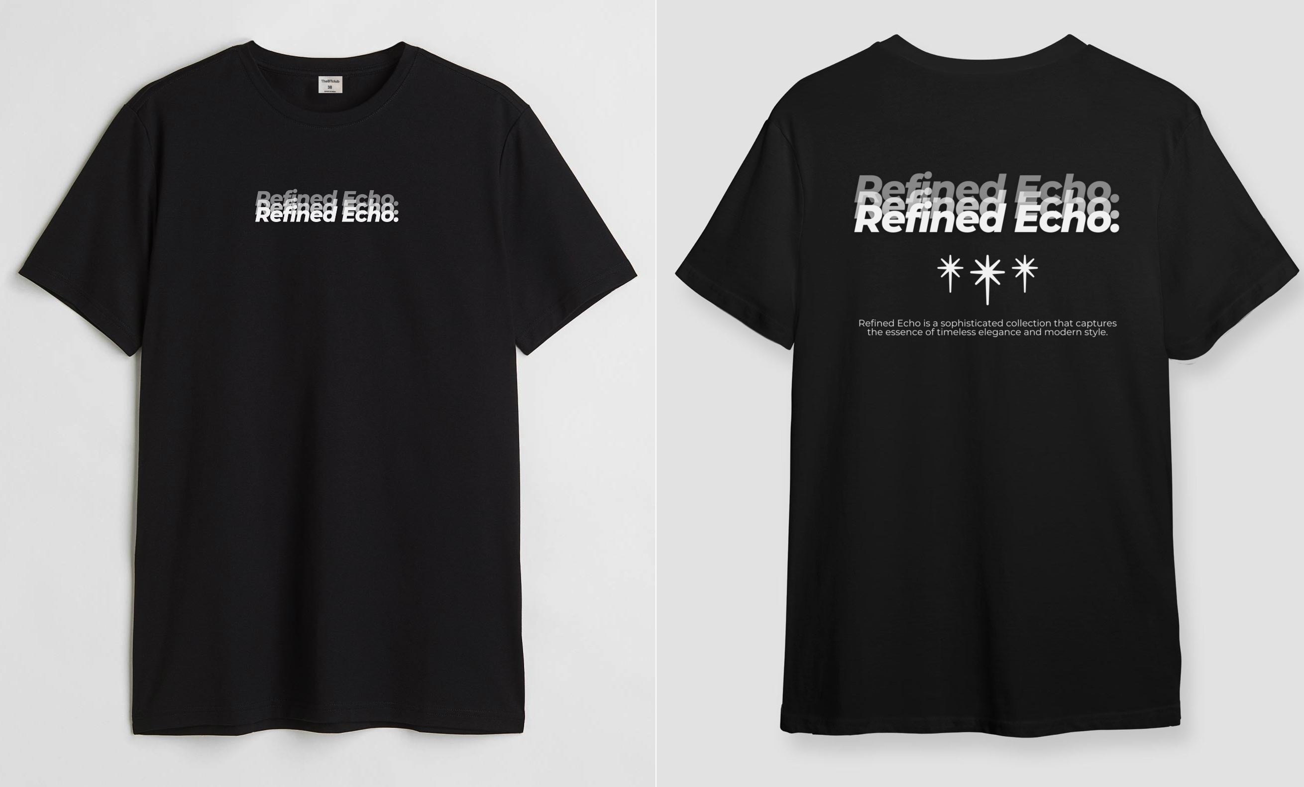 Refined echo  - Round Neck T-shirt