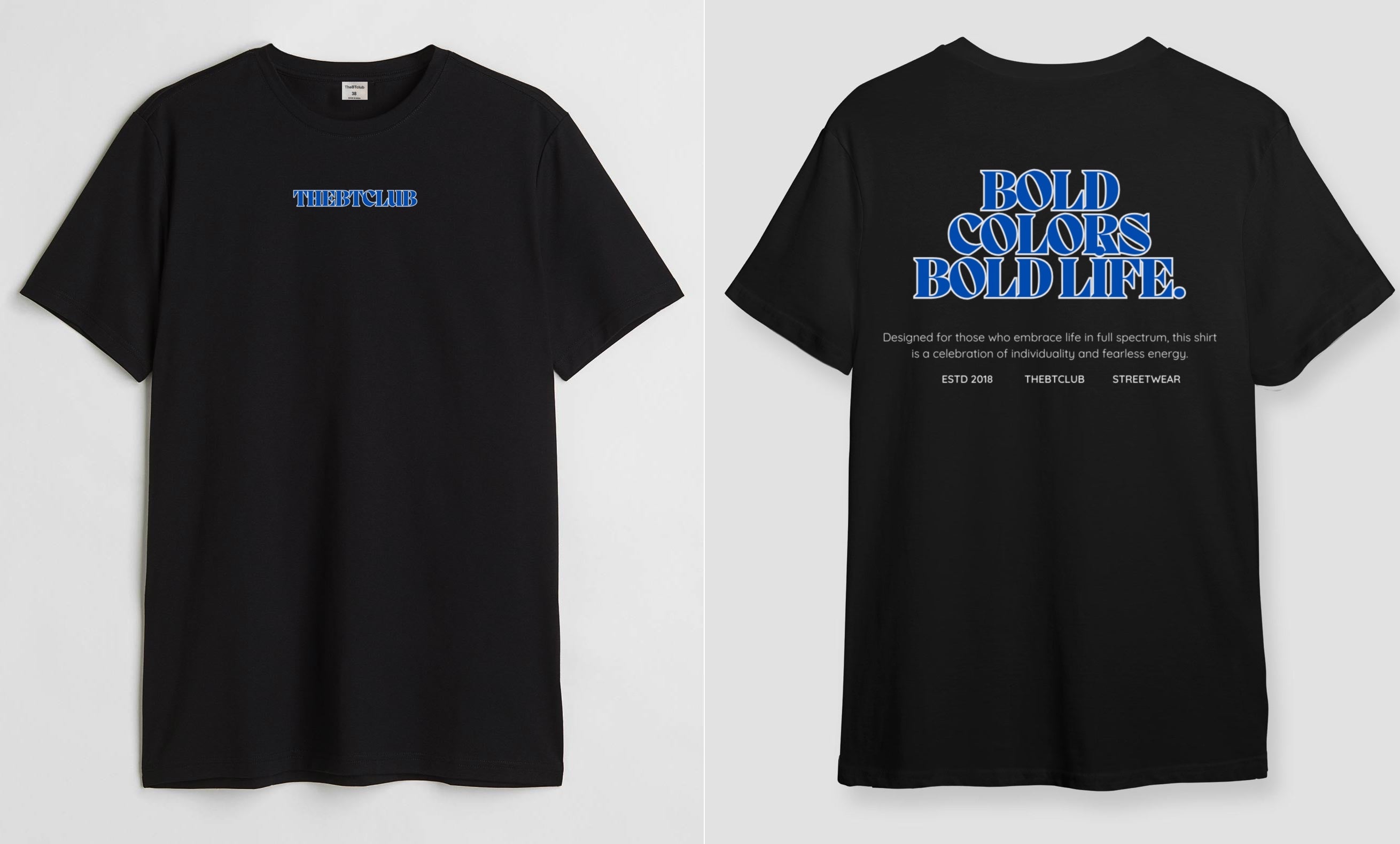 Bold life  - Round Neck T-shirt