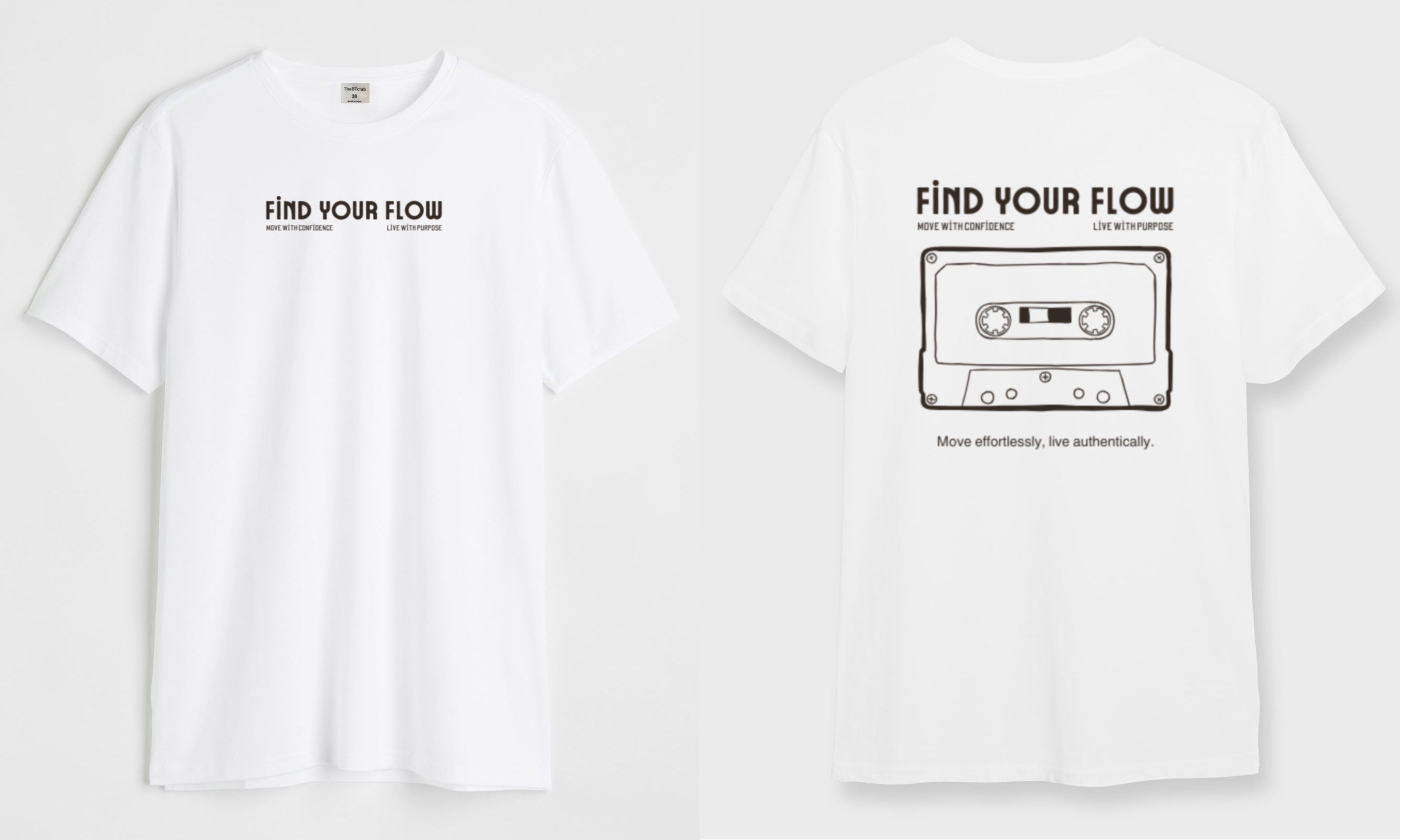 Find your flow - Round Neck T-shirt