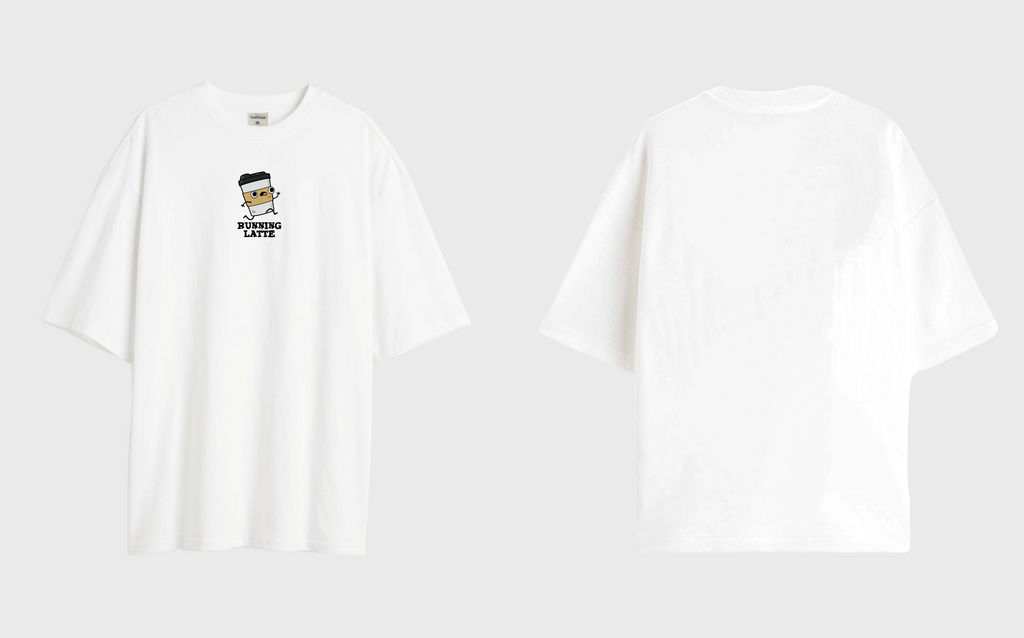 Running latte  - Oversized T-shirt