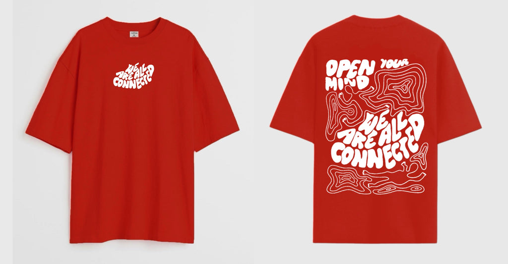 All connected   - Oversized T-shirt