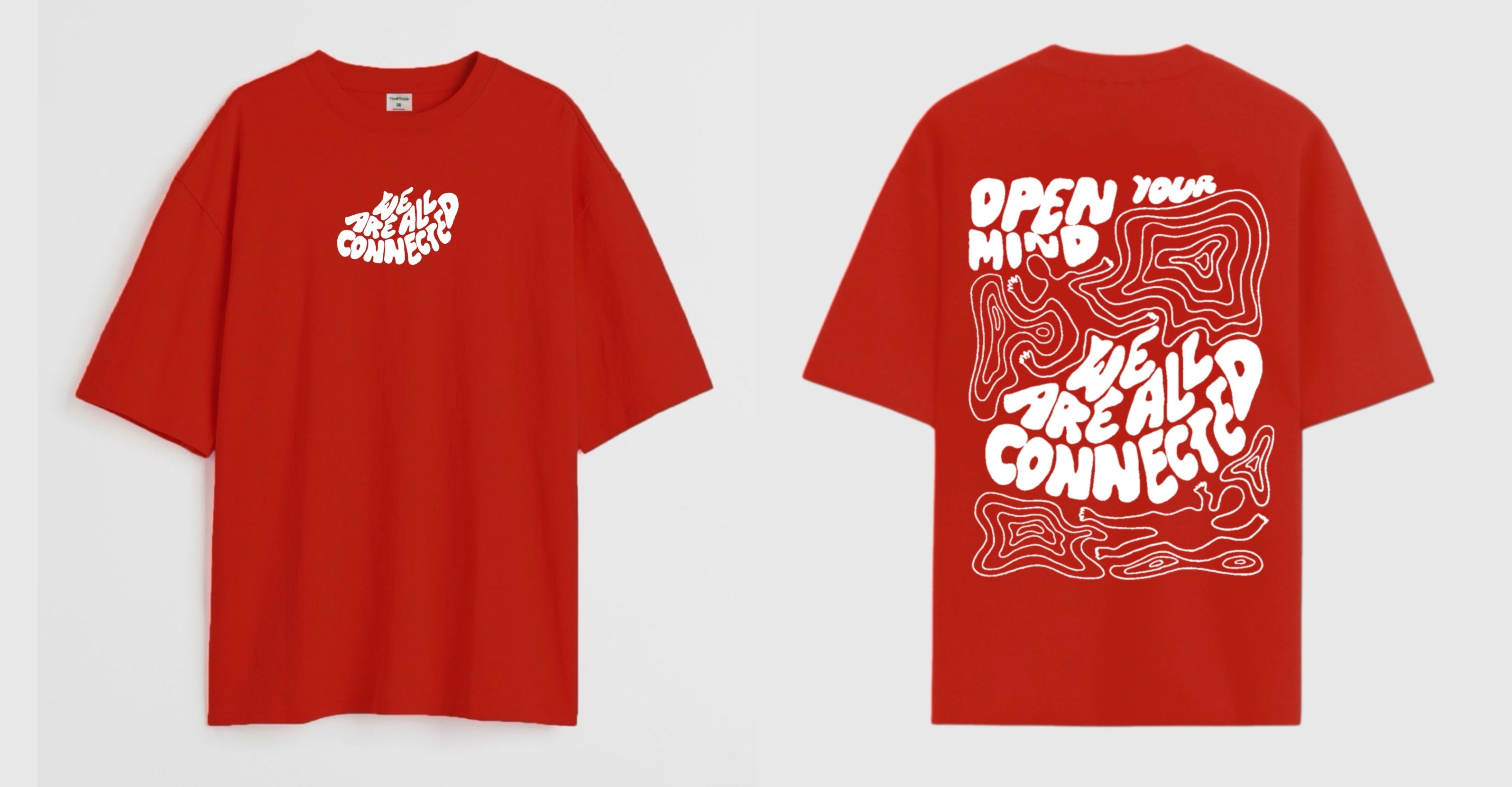 All connected   - Oversized T-shirt