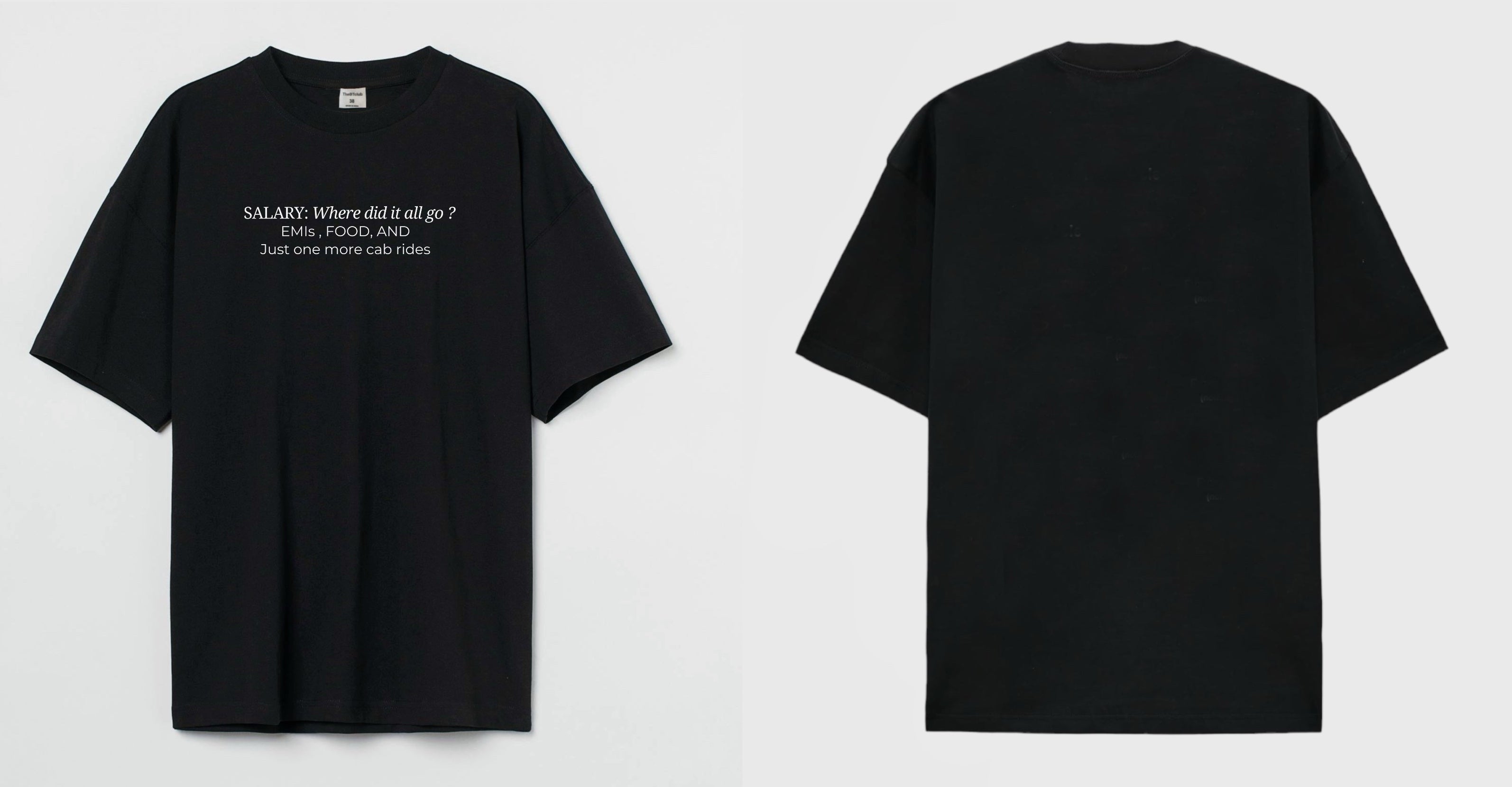 Where Did It All Go ? - Oversized T-shirt