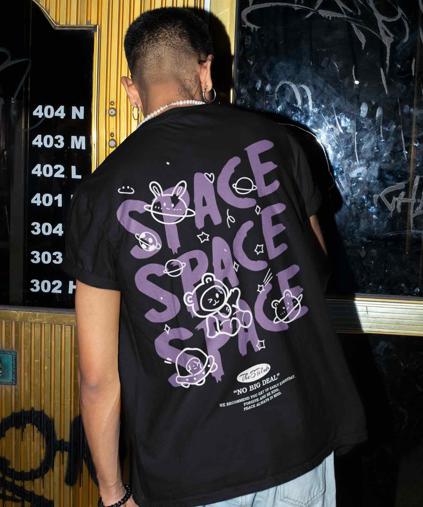 Space - Oversized T-shirt - Fifth Pocket